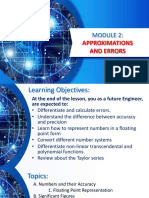 Module 2 Presentation - Approximations and Errors