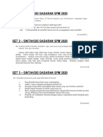 (Set 1-20) Sintaksis Sasaran SPM 2020