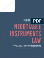 Negotiable Instruments Law Reviewer