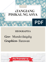 ARALIN 1 Katangiang Pisikal NG Asya