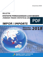 Buletin Statistik Perdagangan Luar Negeri Impor Desember 2018
