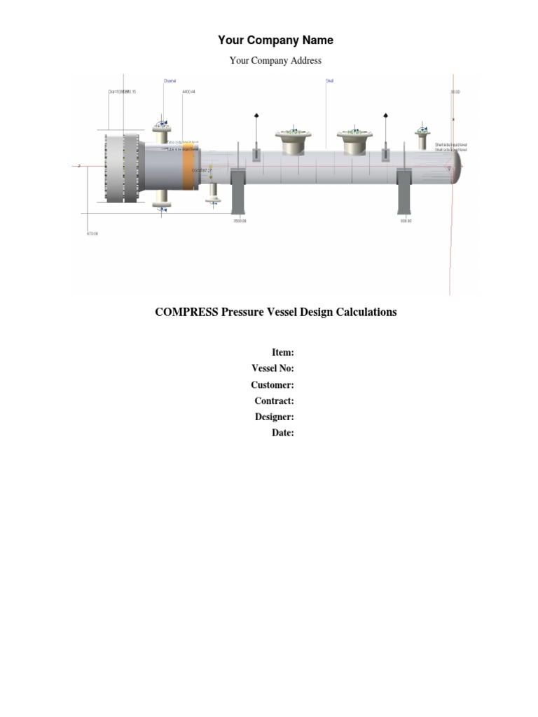 Your Company Name COMPRESS Pressure Vessel Design Calculations PDF