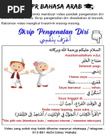 Perkenalan Diri Dalam Bahasa Arab | PDF