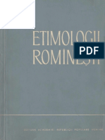 Alexandru Graur - Etimologii Rominesti