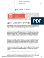 Opex y Capex en Un Proyecto - Coursera