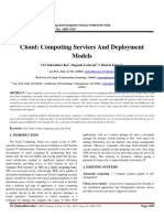 Cloud: Computing Services and Deployment Models: WWW - Ijecs.in