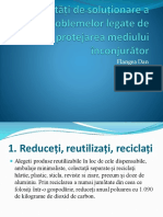 Modalități de Soluționare A Problemelor Legate de Protejarea Mediului Înconjurător