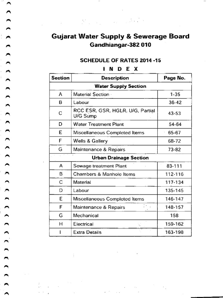 Gujarat Civil Sor 14 15 Pdf Building Technology Chemical Substances
