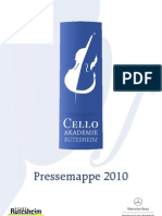 Pressemappe Cello Akademie Rutesheim