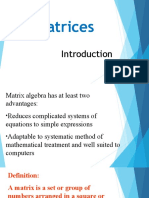 Introduction to Matrices