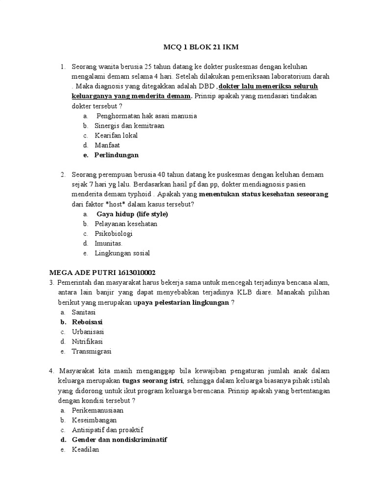 Soal Mcq Beneran 1 Pdf