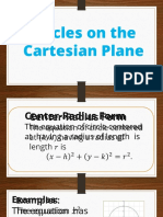 04 Circles On The Cartesian Plane