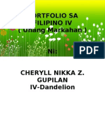 Portfolio Sa Filipino Iv
