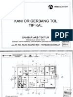 1. Gambar Arsitektur Kantor Gerbang Tol