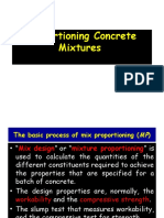 Lecture 4.1 Proportioning Concrete Mixtures