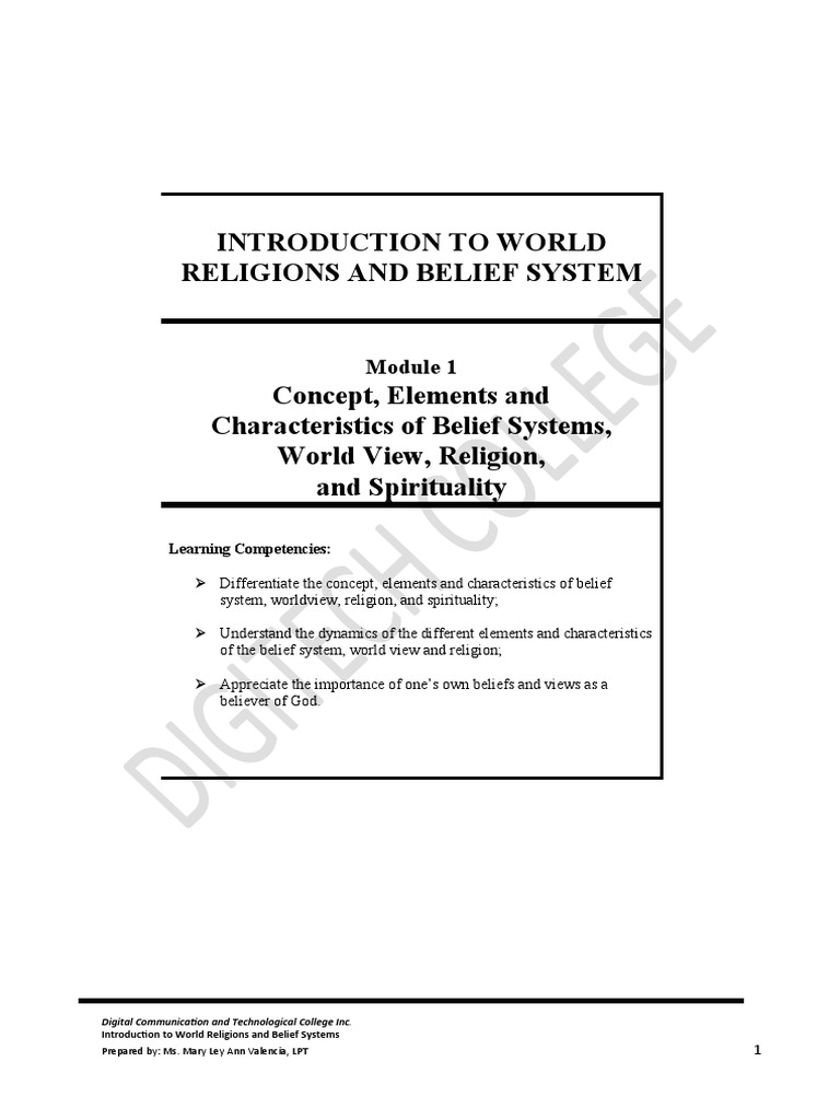 Overview of World Religions and Beliefs | PDF | Tao | Theology