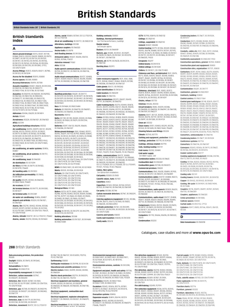 British Standards Index Overview | PDF | Liquefied Petroleum Gas | Fires