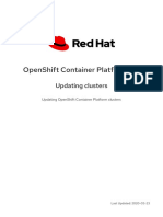 Openshift Container Platform 4.3: Updating Clusters