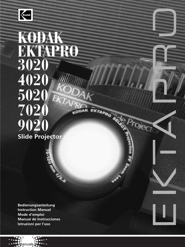 【付属品多数】コダックEKTAPRO 5000 Slide Projectopr Kodak Ektapro 5000 35mm Film Slide Projector w/ 100-200mm f