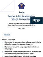 Presentasi Motivasi Dan Keselamatan Diri Pekerja Kemanusiaan