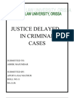 Justice delayed in criminal cases: An analysis of the causes and impacts