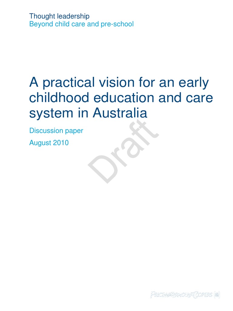 Early Childhood Care and Education in Australia | PDF | Child Care ...