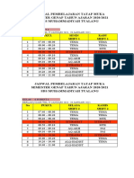 Daftar Mata Pelajaran Kelas B