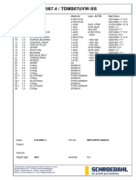 Itemlist K15-0587.4 / TDM087UVW-SS: Item Qty Name Material Near. ASTM Mat Desc