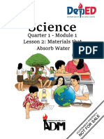 Science4 - Q1 - MT - Module 1 Lesson 2 - Materials That Absorb Water - Ventura-Tumbokon