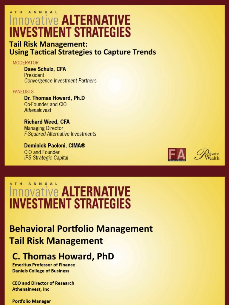 Tail Risk Management: Using Tac2cal Strategies To Capture Trends | PDF ...