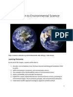 Introduction To Environmental Science: Learning Outcomes