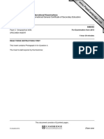 Cambridge International Examinations Cambridge International General Certificate of Secondary Education