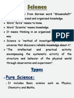 Pure Science:: Types