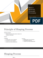 IM213 Sheet 5 Shaping Process