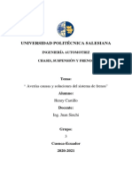 Averias Causas y Soluciones Del Sistema de Frenos