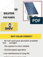 Solar Power Solution: For Pumps