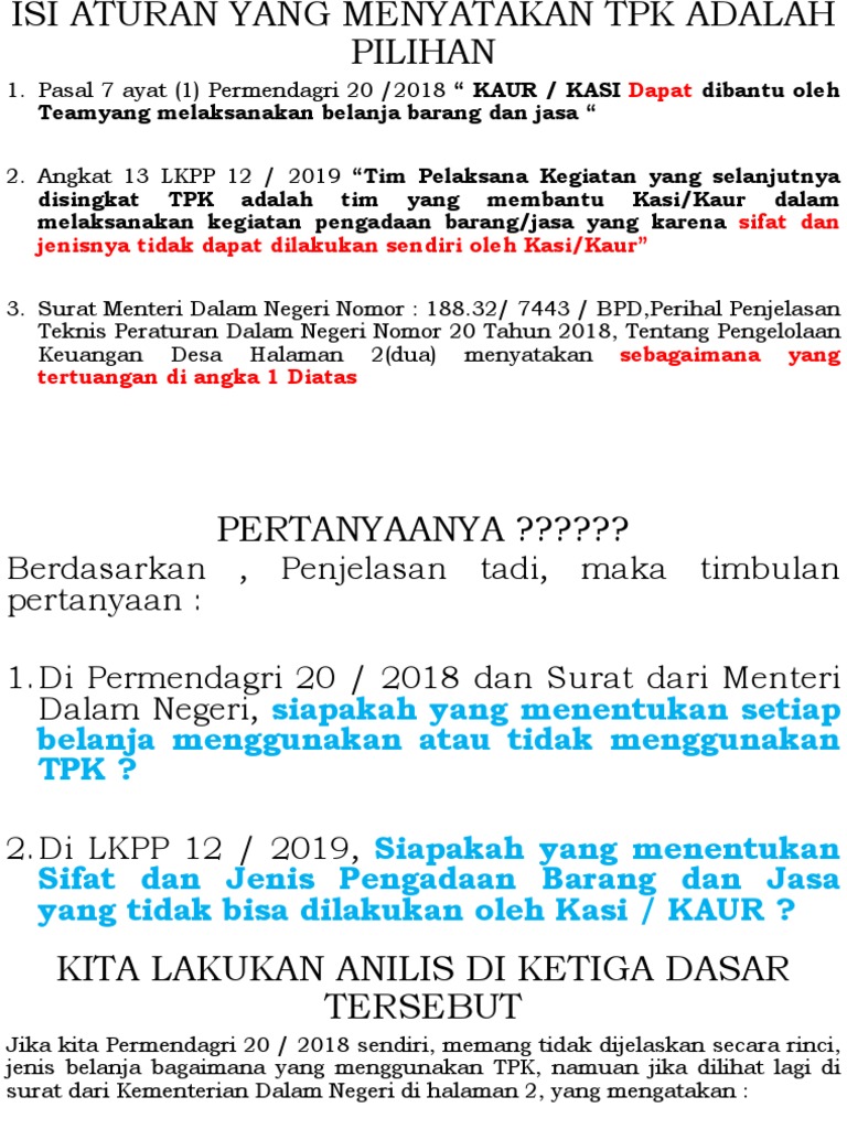 Aturan Pengadaan Barang dan Jasa TPK | PDF | Bisnis | Pengelolaan ...