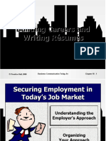 Building Careers and Writing Résumés