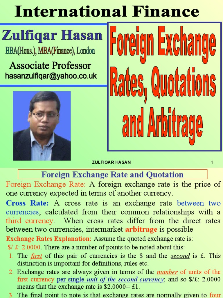 International Finance | PDF | Exchange Rate | Financial Transaction