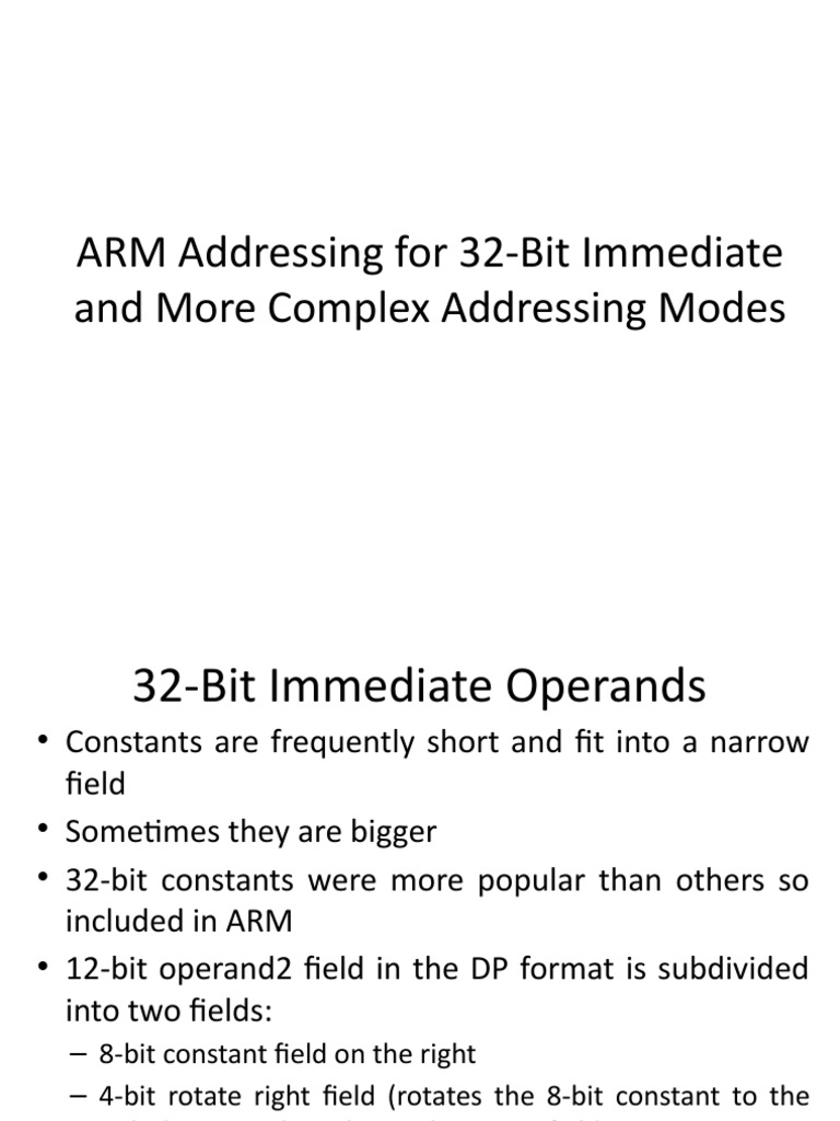L8 - ARM Addressing Modes | PDF | Computer Hardware | Computer Architecture