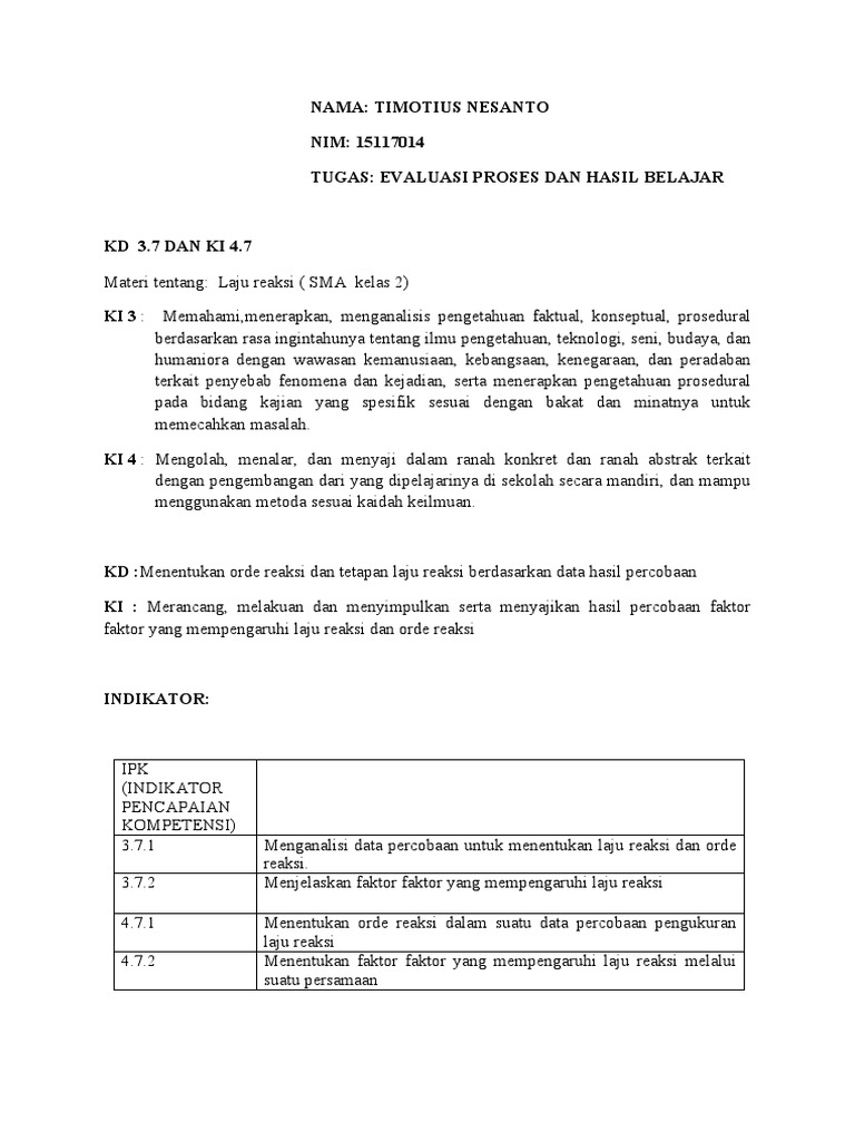 Tgs Bb 5 Evalusi Pdf