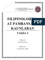 Filipinolohiya at Pambansang Kaunlaran - Takda 2 BS-ECE