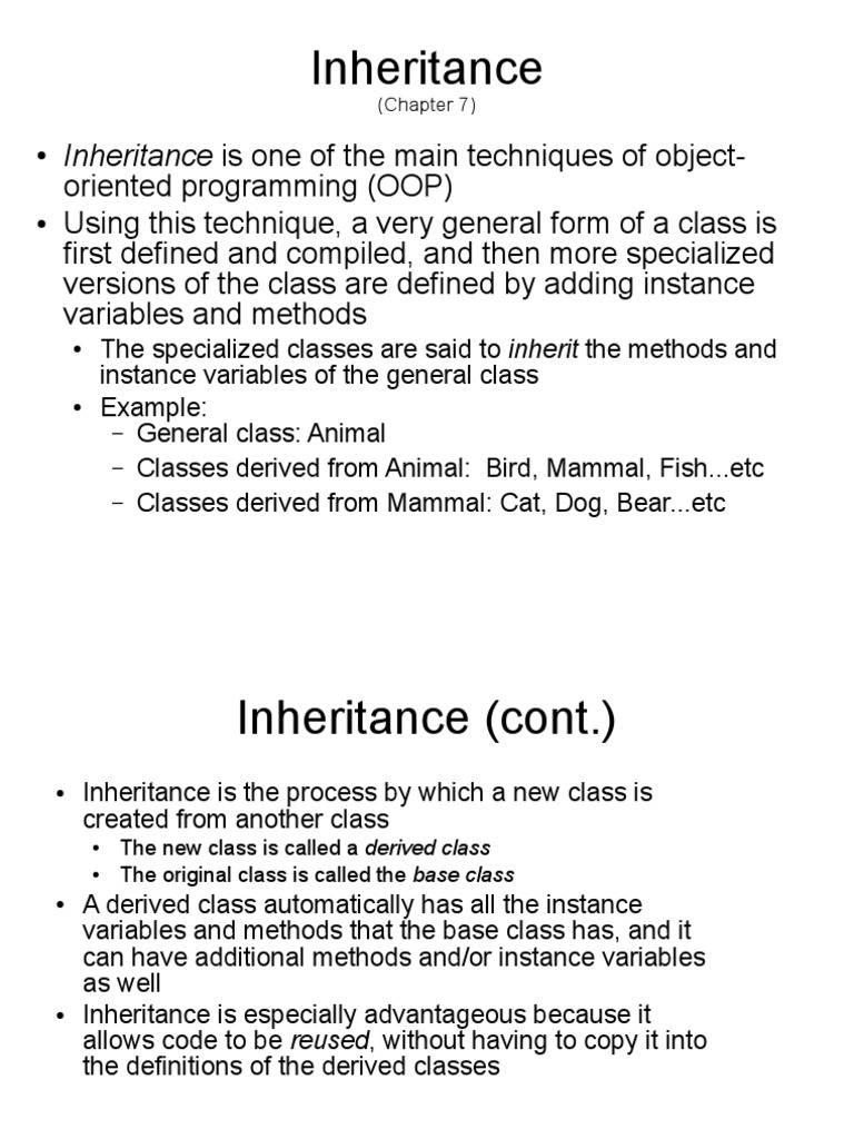 Inheritance+ +University+of+Denver | PDF | Inheritance (Object Oriented ...