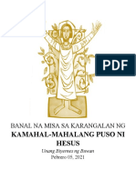 Misa Sa Karangalan NG Mahal Na Puso Ni Hesus