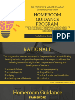 Homeroom Guidance Crisis Policy Guidelines