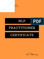 NLP Practitioner Certificate: The Well Formed Outcome Exercise