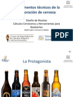 Diseño de Recetas Cerveza