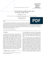 Analysis of Steel Concrete Interfacial Shear