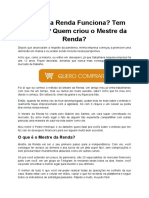 Mestre Da Renda Funciona? Tem Garantia Quem Criou o Mestre Da Renda