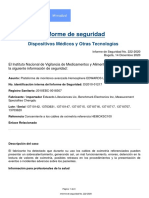 Informe de Seguridad No - #222-2020 - CABLE DE OXIMETRIA